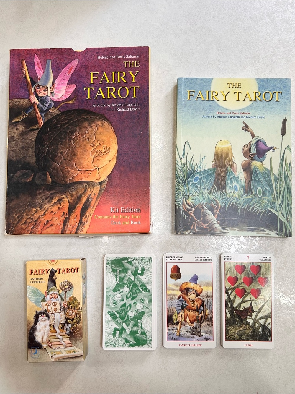 The Fairy Tarot Kit Deck book by Lo Scarabeo ITALY First Edition 2004 Rare